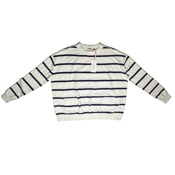Wool Blend VINEYARD VINES | NWT Stripe Crewneck Patch Pocket Sweater Jumper - Picture 4 of 15